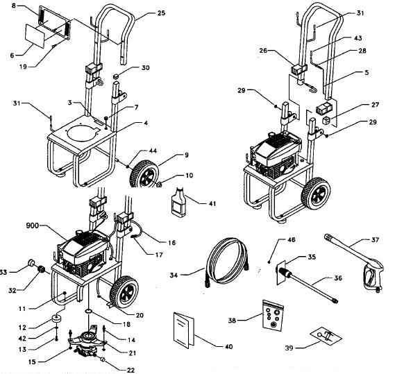 sears craftsman 580768010 pressure washer replacement parts